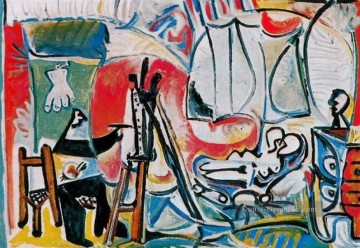 der Künstler und sein Modell L artiste et son modèle IV 1963 kubistisch Ölgemälde
